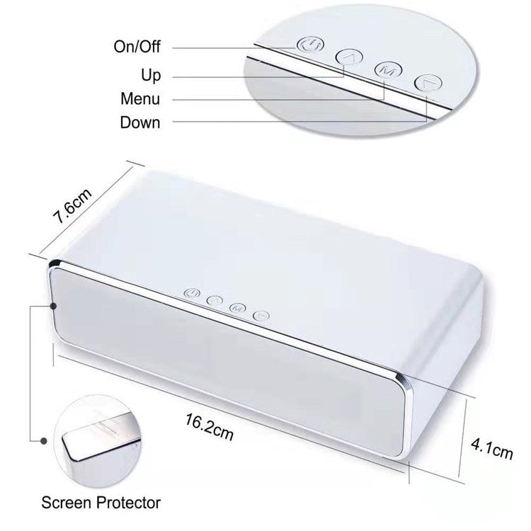 Foreign Trade Main Push AliExpress Multi-function Wireless Charging Desktop Wireless Charging Alarm Clock Clock Thermometer Wireless Charging