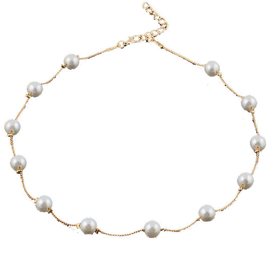 Exquisite Fashion Small Pearl Single Layer Clavicle Chain