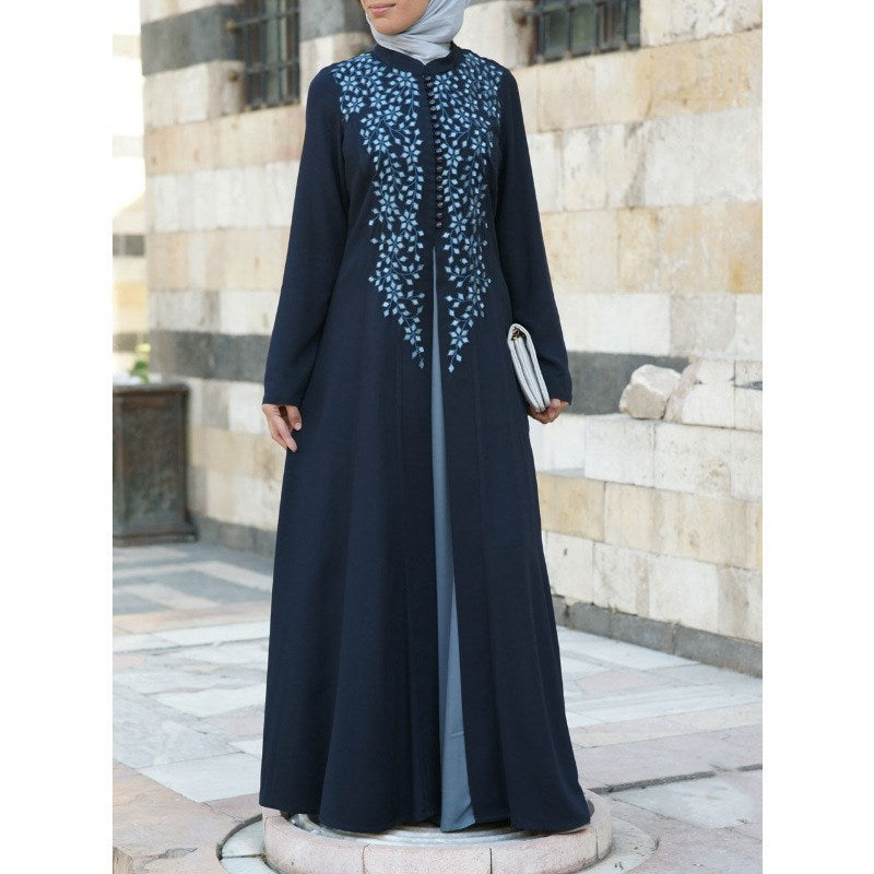 Single breasted long women's dress