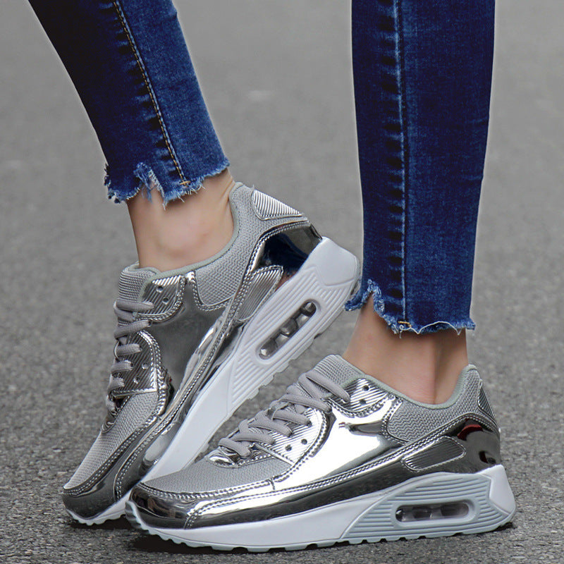Couple air cushion running shoes