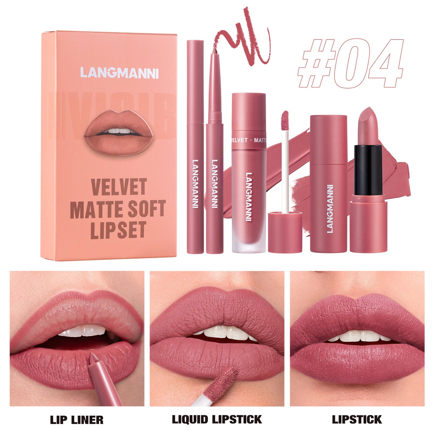 Six-color Lip Suit Liquid