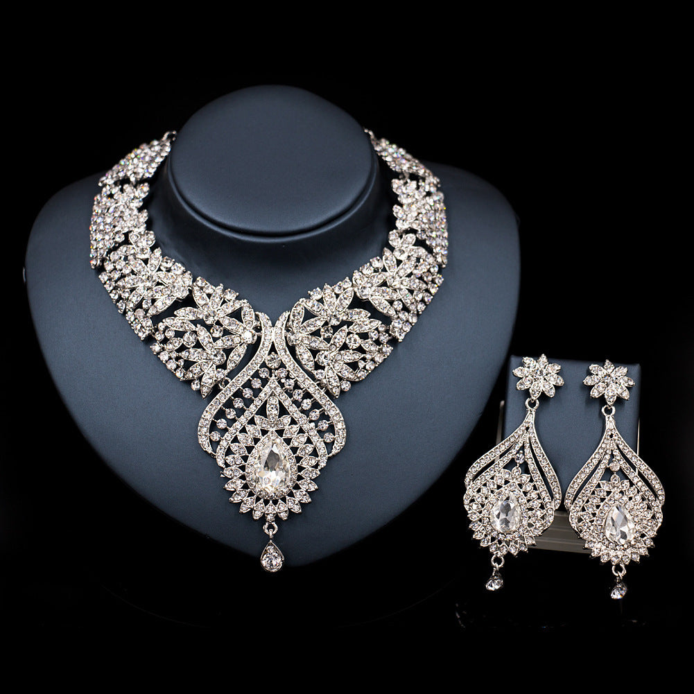 Stained Glass Crystal Banquet Bridal Two-piece Set