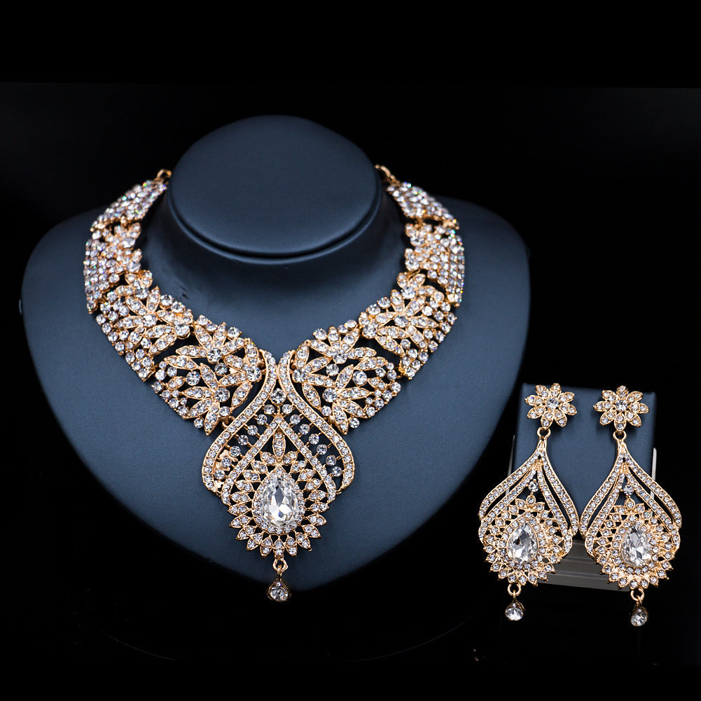 Stained Glass Crystal Banquet Bridal Two-piece Set