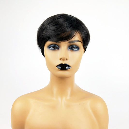 Wigs Women's African Fashion Short Straight Hair Chemical Fiber