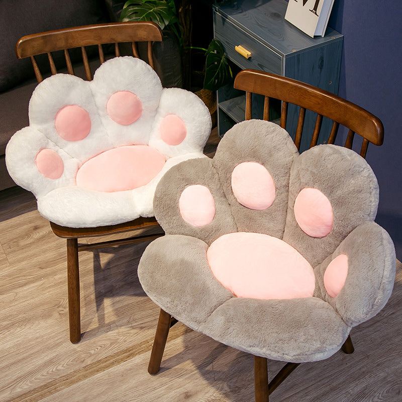 Creative Bear Paw Plush Hip Cushion Chair Cushion For Lazy People Integrated Sofa Cushion Cute Cat Paw Cushion Bedroom Floor Mat