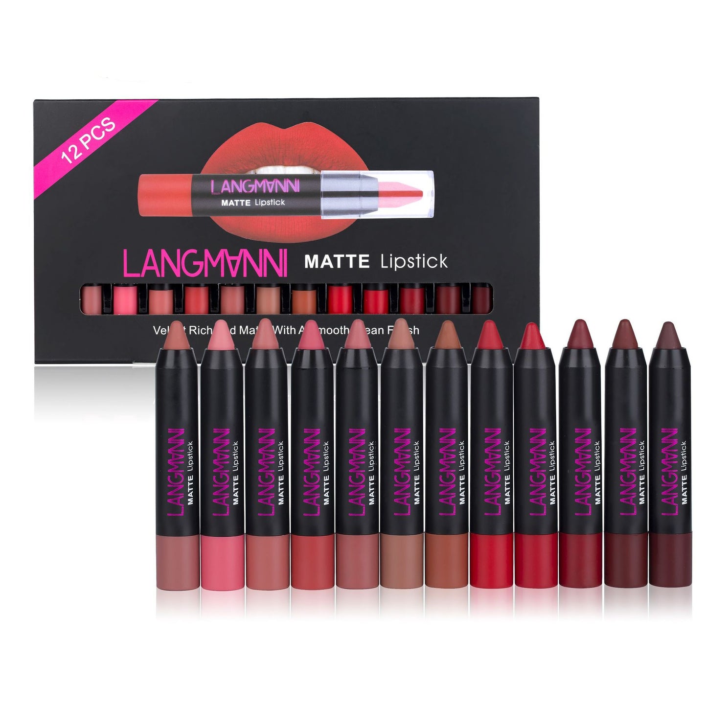 12 lipstick sets. Was £75 Now £29.99 ONLY.