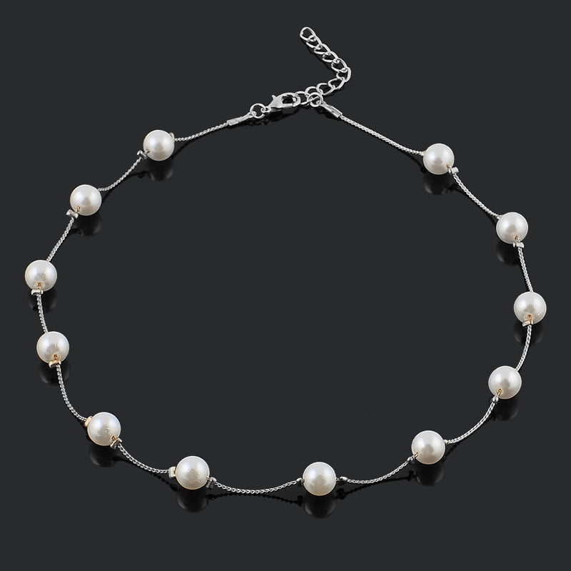 Exquisite Fashion Small Pearl Single Layer Clavicle Chain