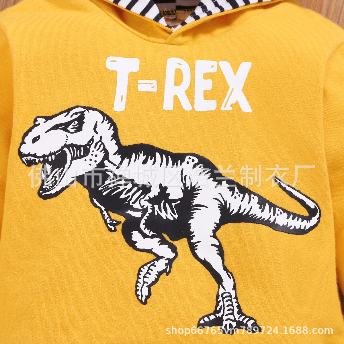 Cross-border Children's Clothing European And American Style Autumn And Winter New Products Solid Color Letters Boys Hooded Pullovers Animal Printing Foreign Trade Wholesale