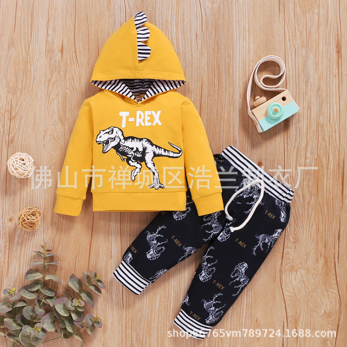 Cross-border Children's Clothing European And American Style Autumn And Winter New Products Solid Color Letters Boys Hooded Pullovers Animal Printing Foreign Trade Wholesale