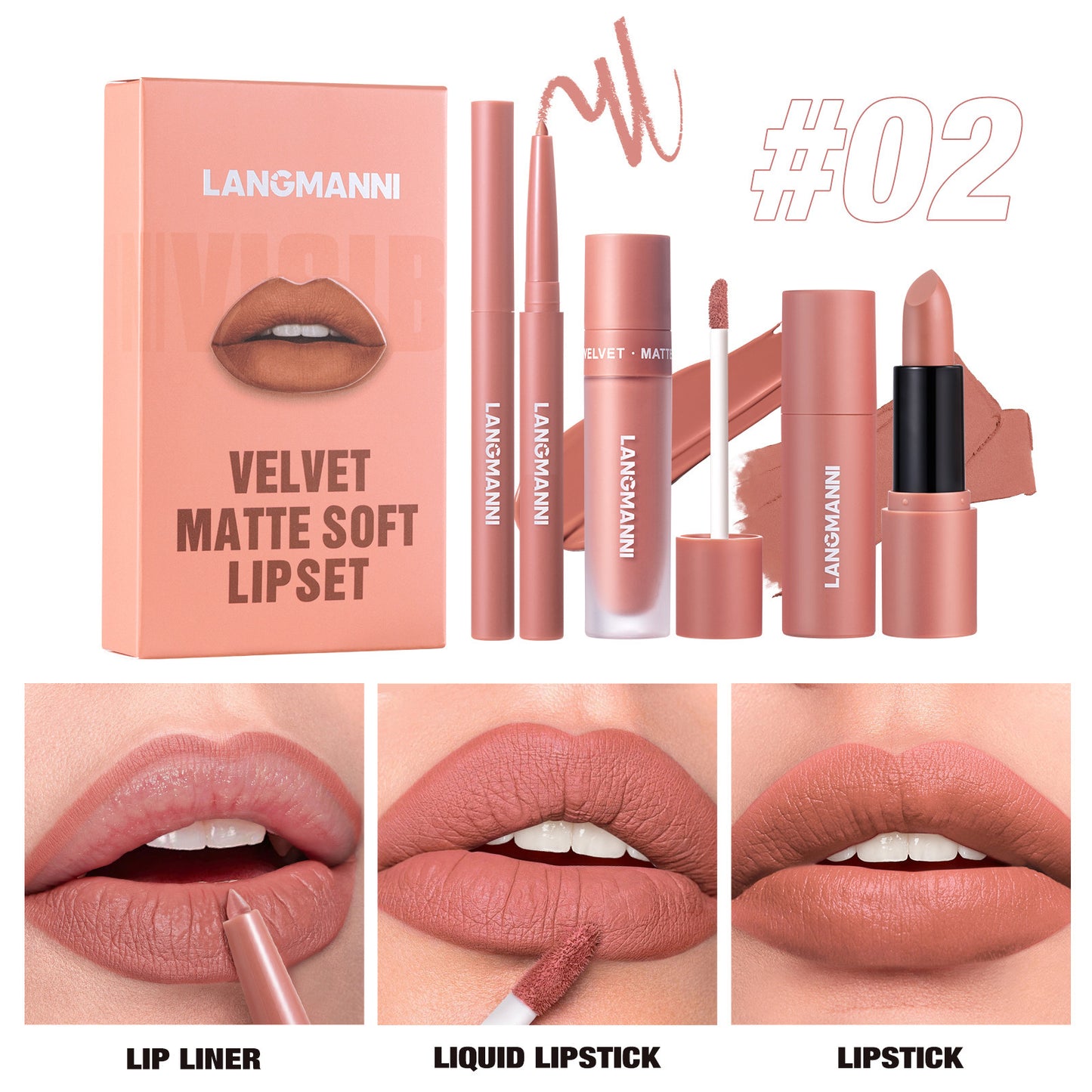 Six-color Lip Suit Liquid