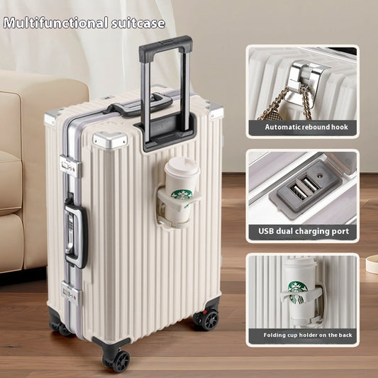 Trolley Password Universal Wheel Aluminium Frame Large Capacity Luggage. WAS £110 NOW £79.99
