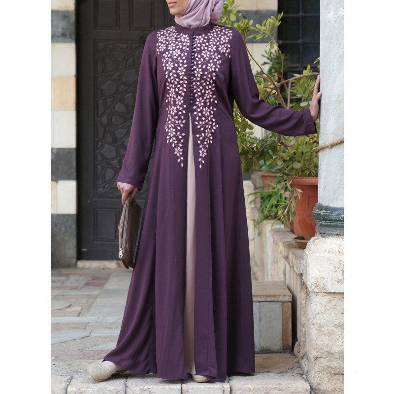 Single breasted long women's dress