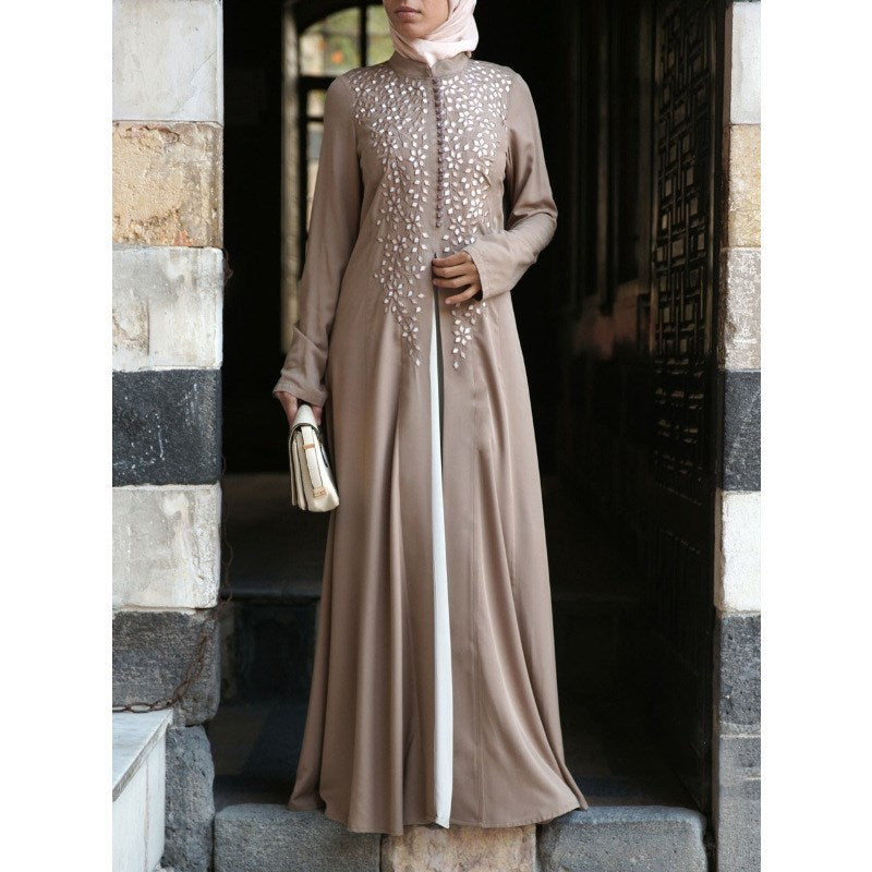 Single breasted long women's dress