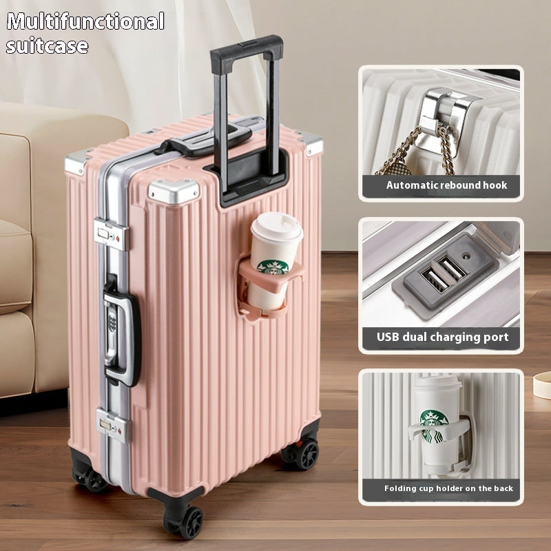 Trolley Password Universal Wheel Aluminium Frame Large Capacity Luggage. WAS £110 NOW £79.99