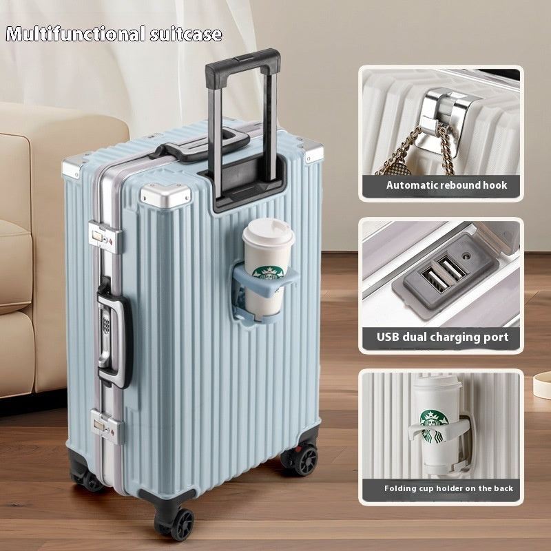 Trolley Password Universal Wheel Aluminium Frame Large Capacity Luggage. WAS £110 NOW £79.99