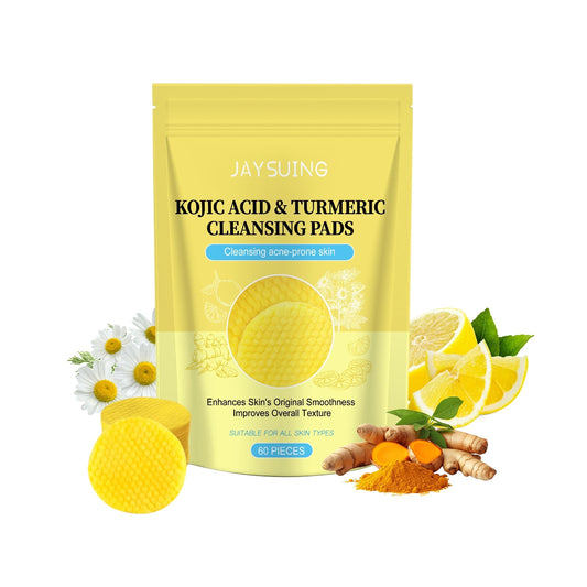Curcumin Acid Turmeric Acne Skin Cleansing Cotton Tablets