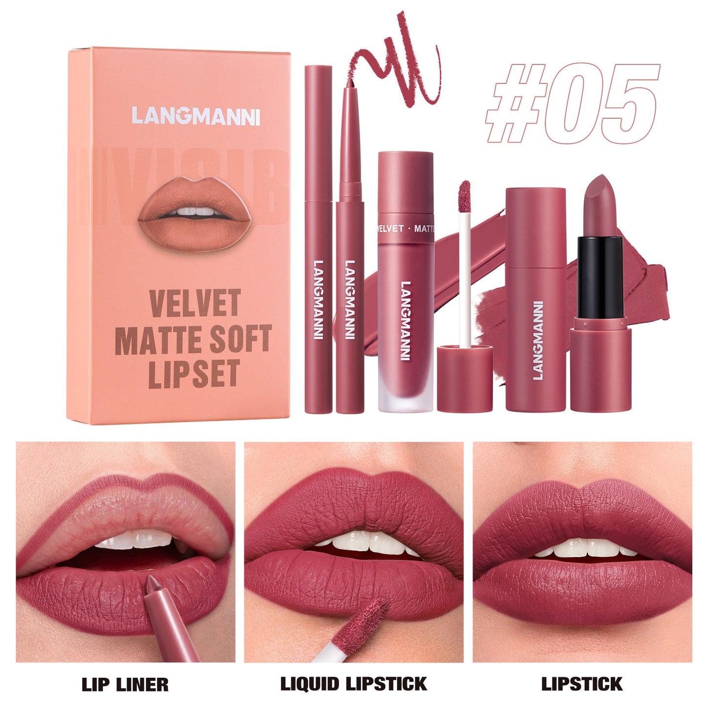 Six-color Lip Suit Liquid