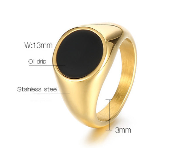 Niche Classic Fashion Polished Ring