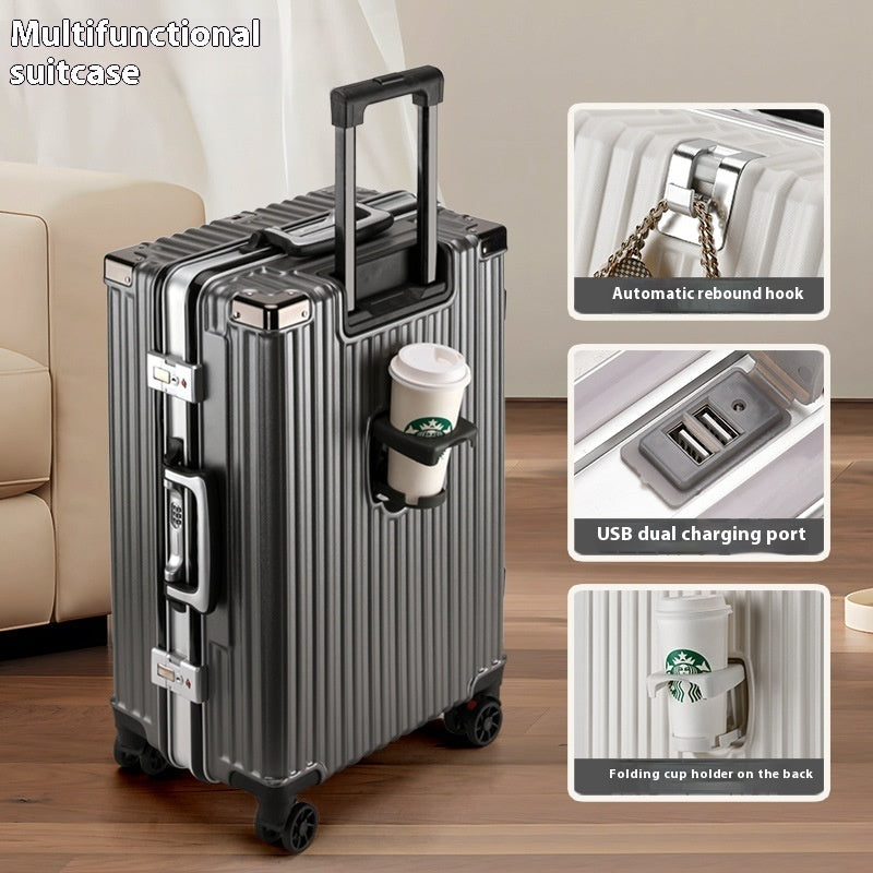 Trolley Password Universal Wheel Aluminium Frame Large Capacity Luggage. WAS £110 NOW £79.99