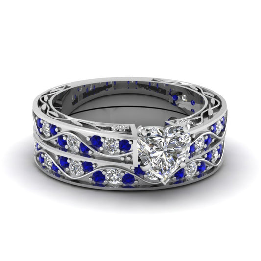 Fashion Zircon Red Dot Heart Ring