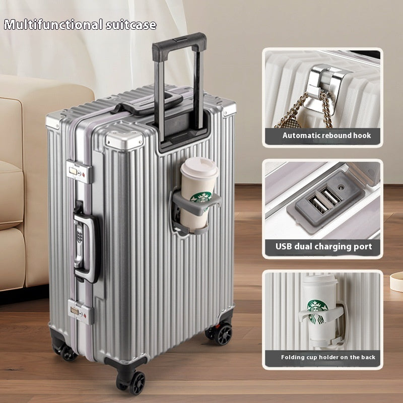 Trolley Password Universal Wheel Aluminium Frame Large Capacity Luggage. WAS £110 NOW £79.99