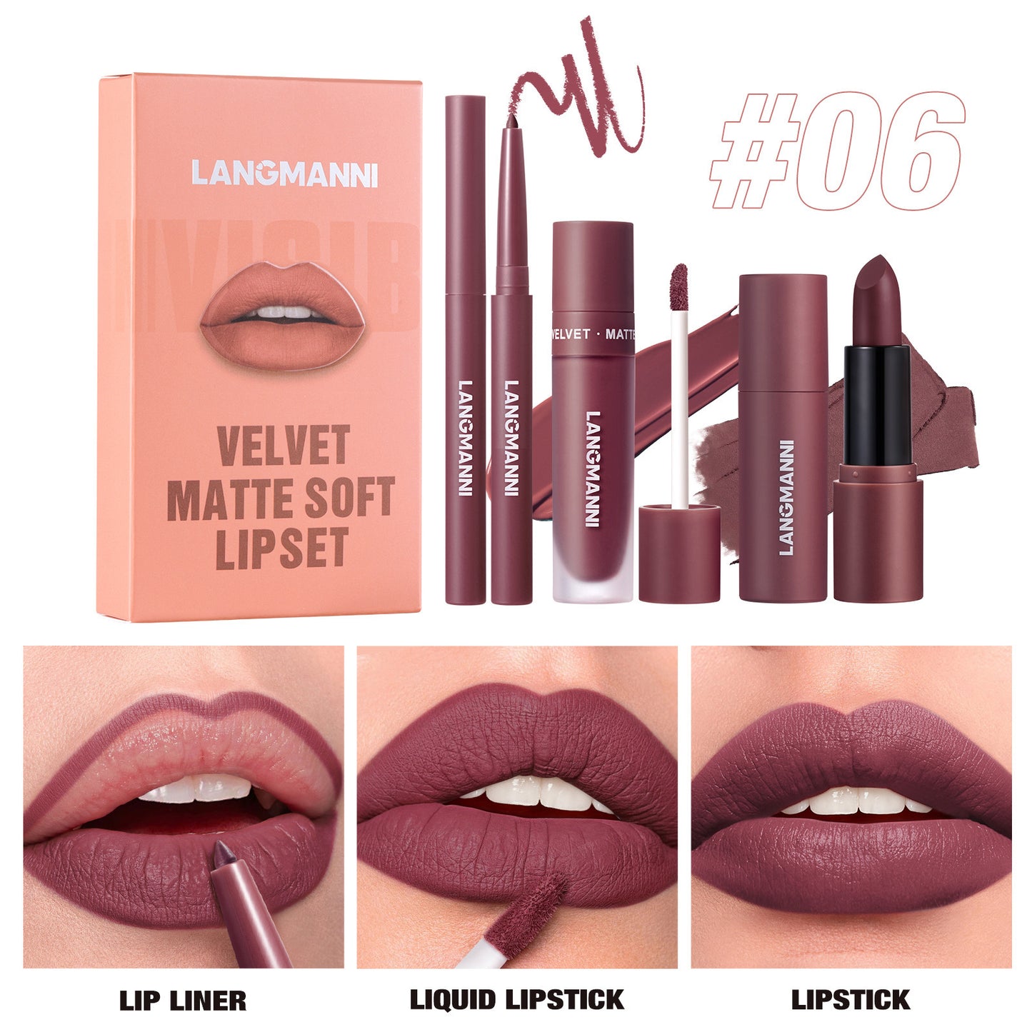 Six-color Lip Suit Liquid