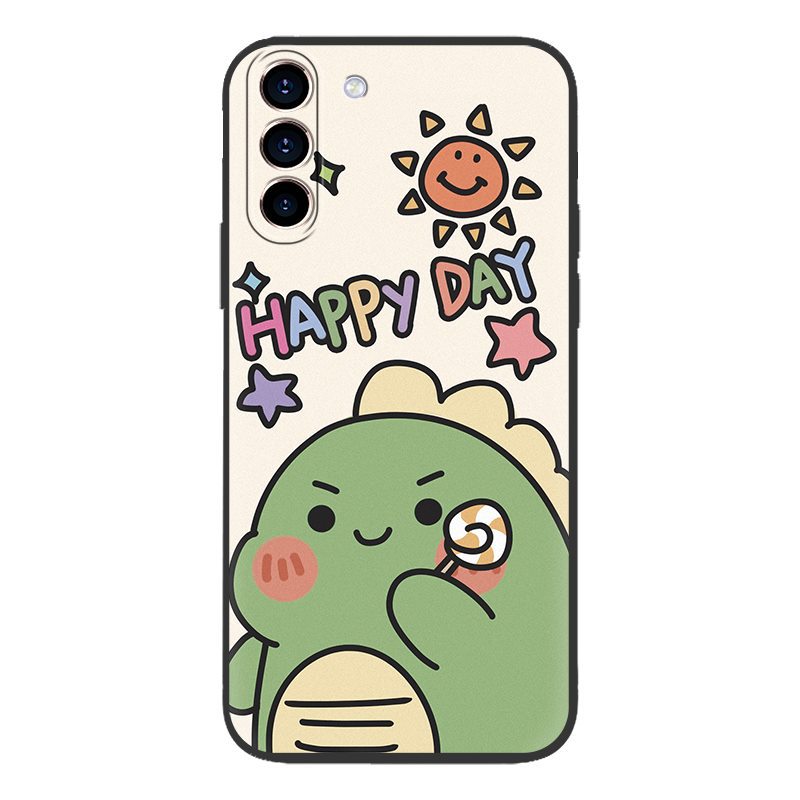 Suitable For Samsung S23 Plus/SM-S916U Mobile Phone Case Creative Men's And Women's All-inclusive Cooling Solid Color Quicksand