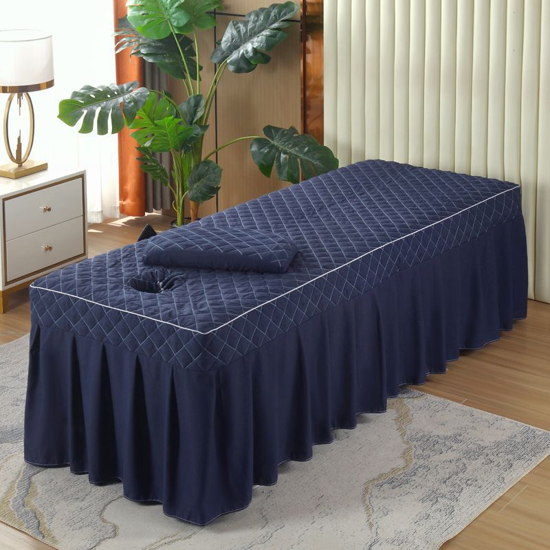 F1w New Beauty Bed Cover Single Piece With Holes Beauty Salon Bed Cover Massage Massage Foot Massage Bath Hospital Bed Skirt Can Be Used