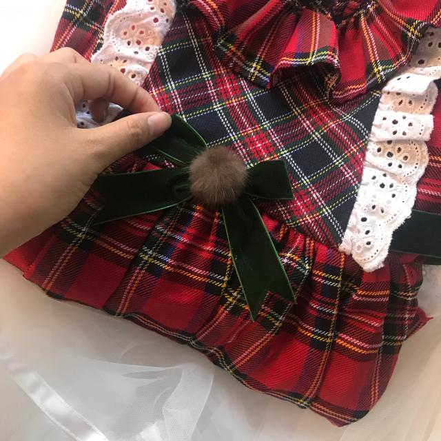 Dream Catcher Red Plaid Antique Skirt Girls Princess Skirt Custom Order