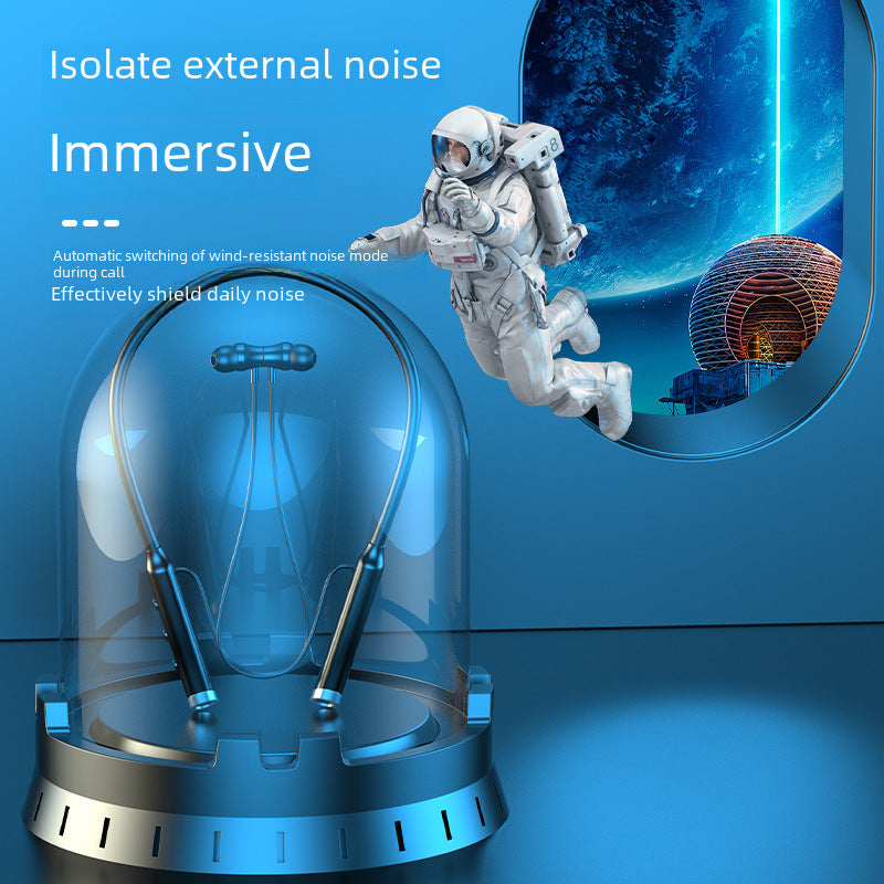 Bluetooth Wireless Headset Neck Sports Binaural In-ear Headset