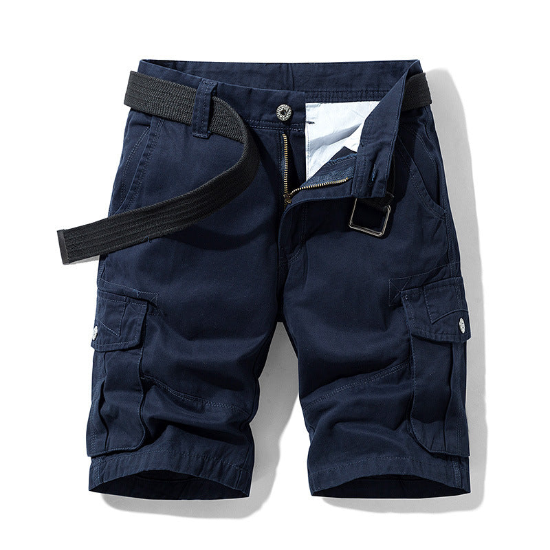 Summer Casual Shorts Men's Trendy Summer Loose Tooling Cotton Pants