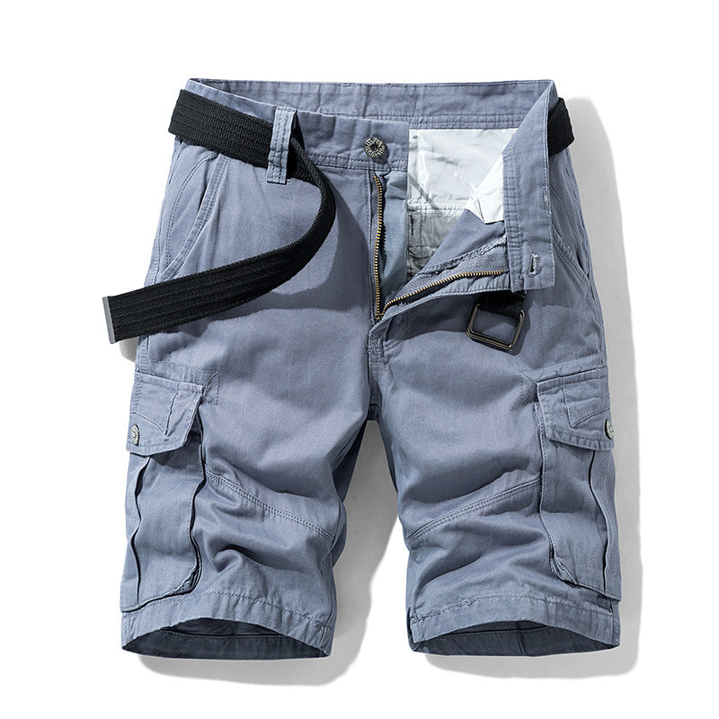 Summer Casual Shorts Men's Trendy Summer Loose Tooling Cotton Pants