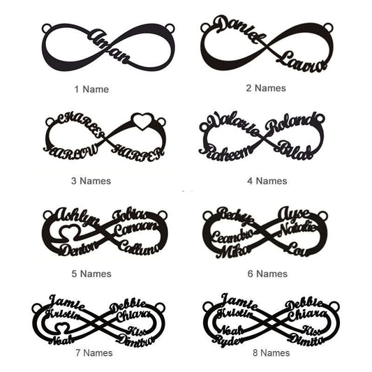 Spot Cross-border Unlimited Large Eight-character Diy Name Necklace Mother's Day Girlfriends Name Necklace Source Manufacturers Wholesale