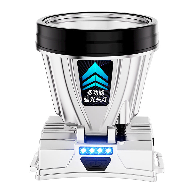Explosions Strong Light Head Lamp Big Light Cup Outdoor Maintenance Emergency Long Endurance Wearing Miner's Lamp Led Electric Fishing Lamp