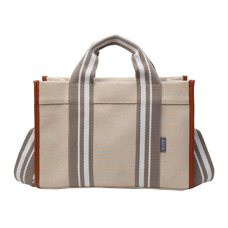 Bag Women's Handbag Contrast Color Crossbody Bag 2024 New Cross-border Fashion Women's Handbag Canvas Bag Women's Fashion