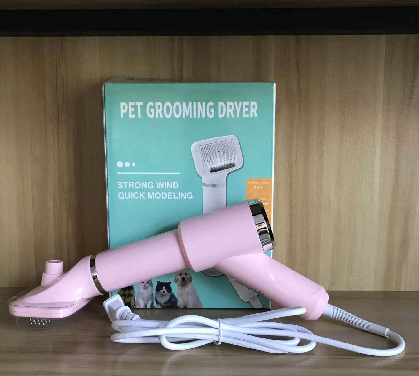Pet Hair Comb Pet Hair Dryer Dog Cat Hair Dryer Electric Cleaning Beauty Pet Comb Hot Air Comb