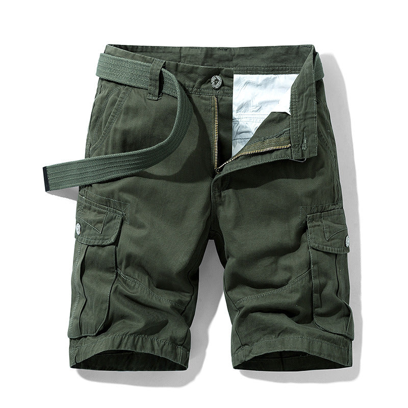 Summer Casual Shorts Men's Trendy Summer Loose Tooling Cotton Pants