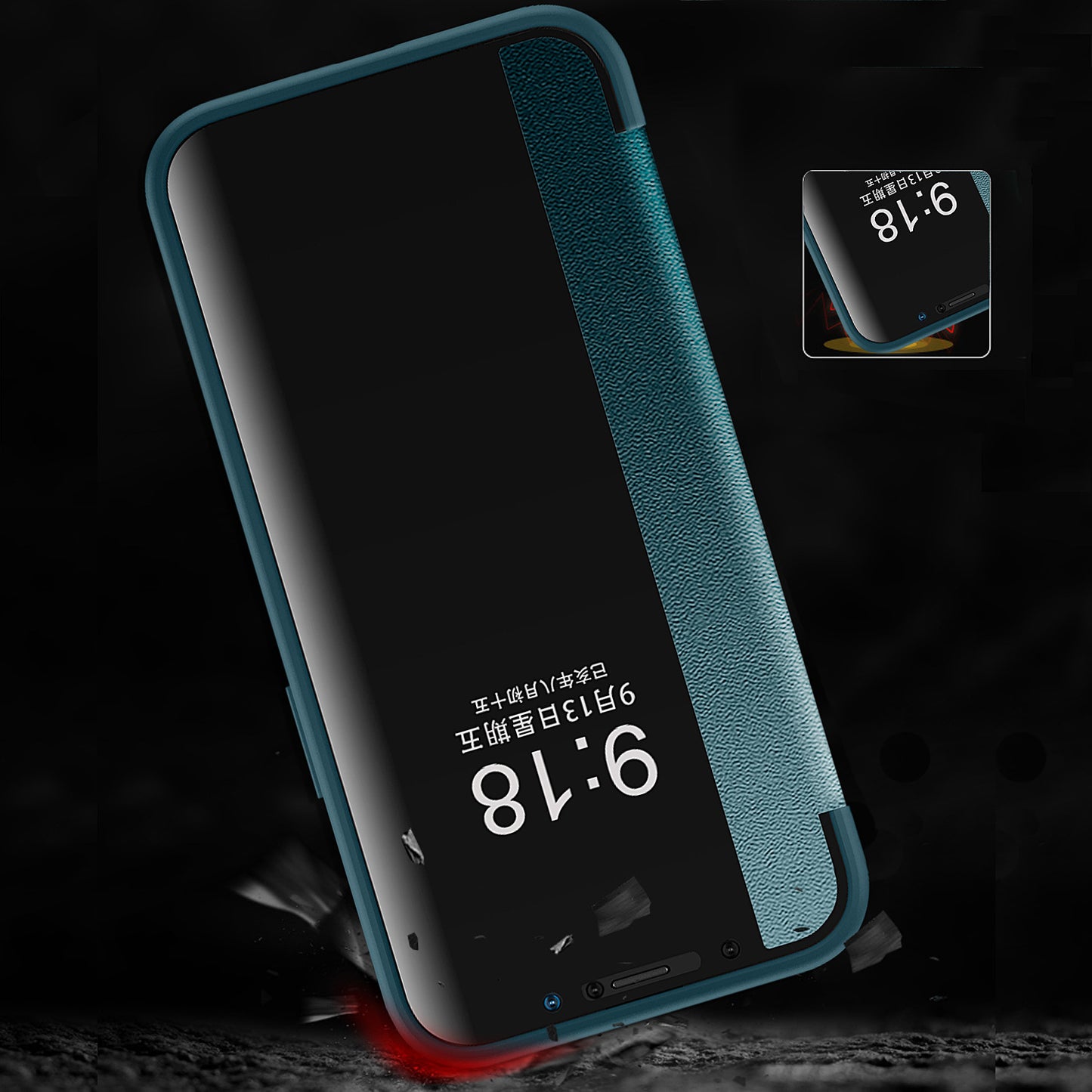 For IPhone16promax Plain Leather Flip Phone Case Apple 15 Protective Leather Case 14 Foreign Trade Wholesale 13
