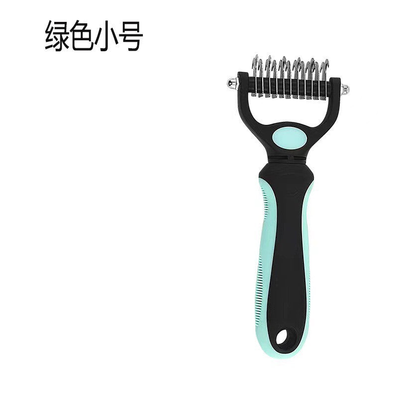 Pet Knotting Comb Dog Knotting Knife Hair Removal Nail Rake Comb Stainless Steel Dog Comb Long-haired Cat And Dog Special