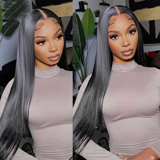 Fashion Front Lace Straight Hair African Hot Selling Medium Straight Hair Wig