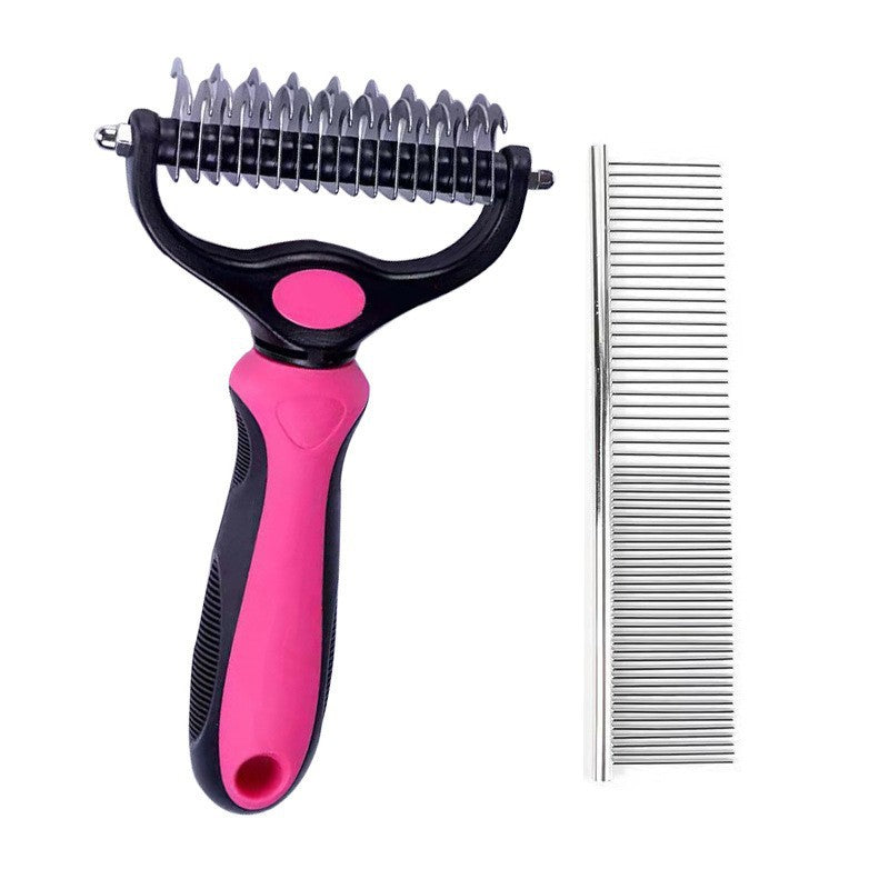 Pet Knotting Comb Dog Knotting Knife Hair Removal Nail Rake Comb Stainless Steel Dog Comb Long-haired Cat And Dog Special