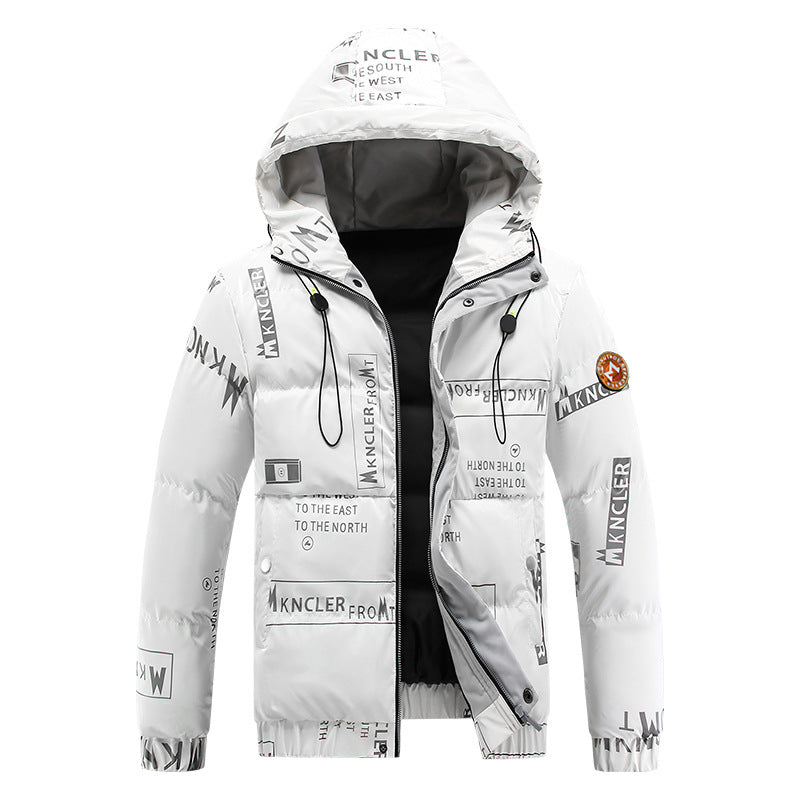 Cotton Men's Trendy 2021 New Thickened Winter Bread Clothing Large Size Shiny Cotton Jacket Coat Cotton Clothing