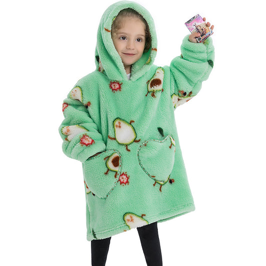 Blanket Hoodie Wearable Blanket Sweatshirt Oversized Insulated Pullover Sweatshirt Sweatshirt Kids