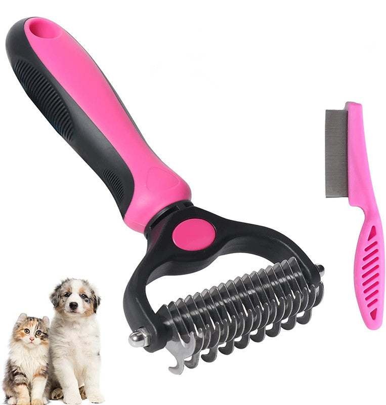 Pet Knotting Comb Dog Knotting Knife Hair Removal Nail Rake Comb Stainless Steel Dog Comb Long-haired Cat And Dog Special