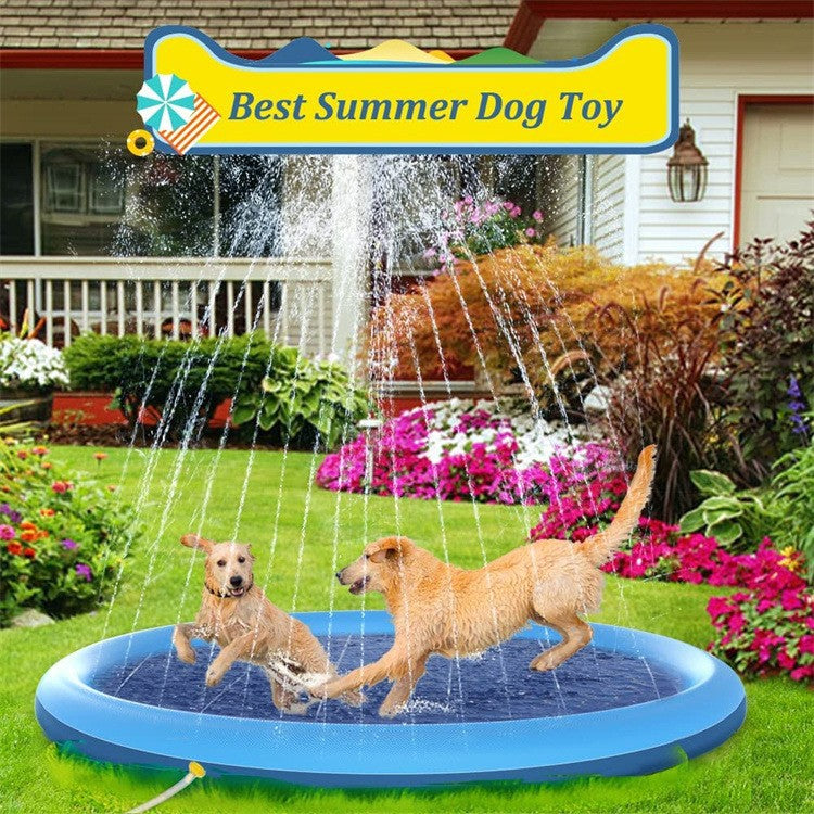 Pvc Dog Water Spray Pad 100 150 170 200cm Thick Water Spray Pad