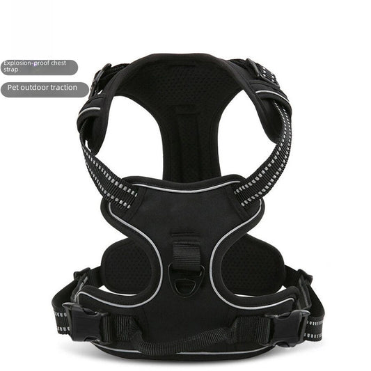 Dog Leash Pet Chest Back Nylon Dog Leash Large Dog Chest Strap Pet Supplies