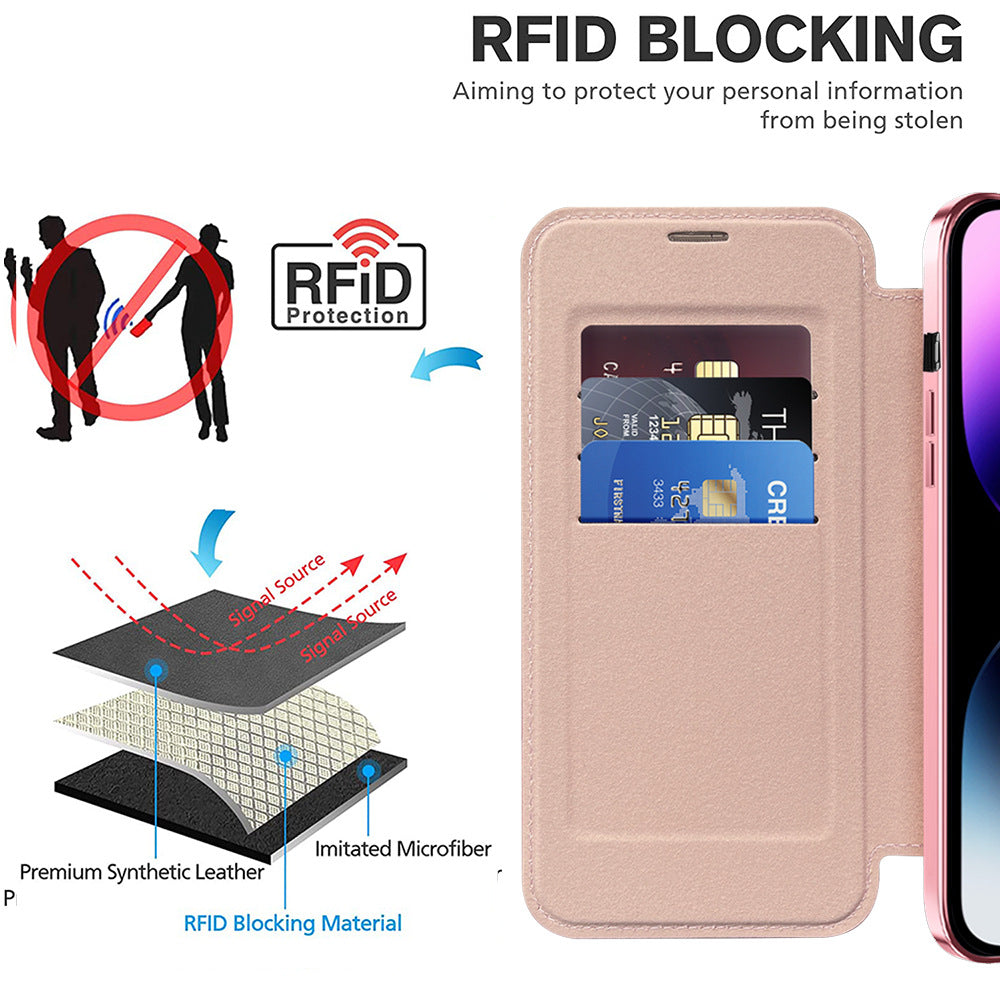 IPhone16 Wireless Phone Charger Case Apple 14 Protective Cover Card 13Pro Ultra-thin Phone Case Transparent