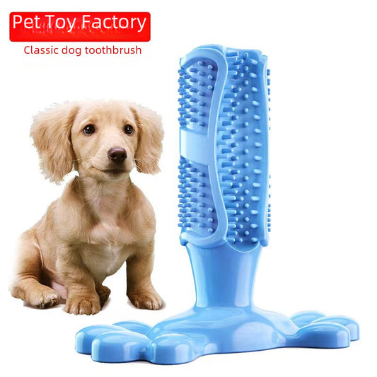 Pet Supplies Manufacturers Wholesale New Explosions Amazon Bite-resistant Sound Grinding Stick Dog Toothbrush Dog Toys