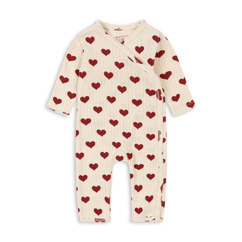 Baby's Long Sleeve Bag Fart Clothes 2025 Spring And Summer Denmark KS Same Love Newborn Body Clothes Baby's Home Climbing Clothes