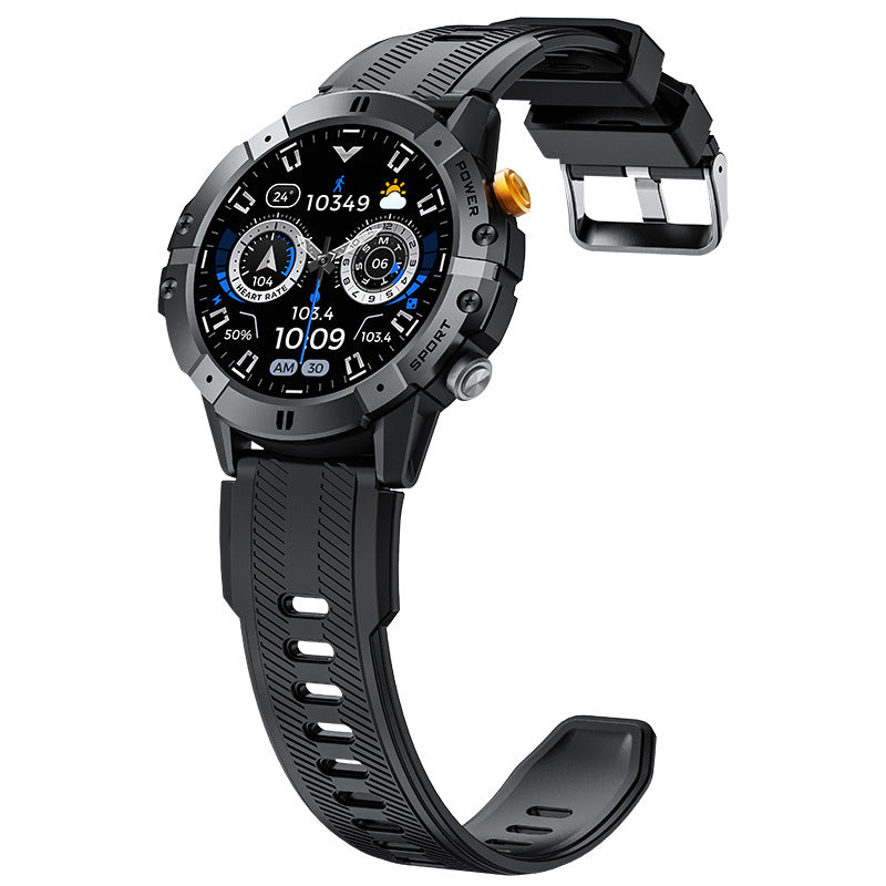 New C29 Bluetooth Call Smart Watch Outdoor Three-proof Blood Pressure Sports 1.52inch Round Screen Men's Watch